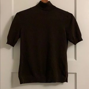 Brown turtleneck sweater